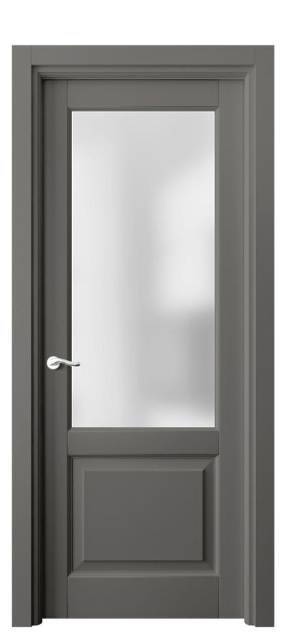 Межкомнатная дверь Lignum 0740 Бук классический серый Сатинированное стекло Цена 106930 сом | Volhovec