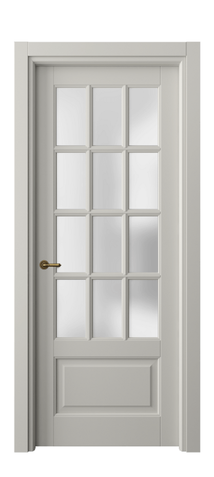 Межкомнатная дверь Toscana Grigliato 6313 Бук тёплый серый Сатинированное стекло Цена 125620 ₽ | Volhovec