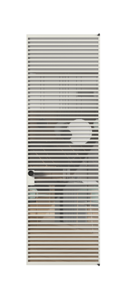 Алюминиевая дверь АЛПЛ040.07 Алюминий серый Рефлективное прозрачное стекло "Stopsol", калёное Цена 238670  | Volhovec