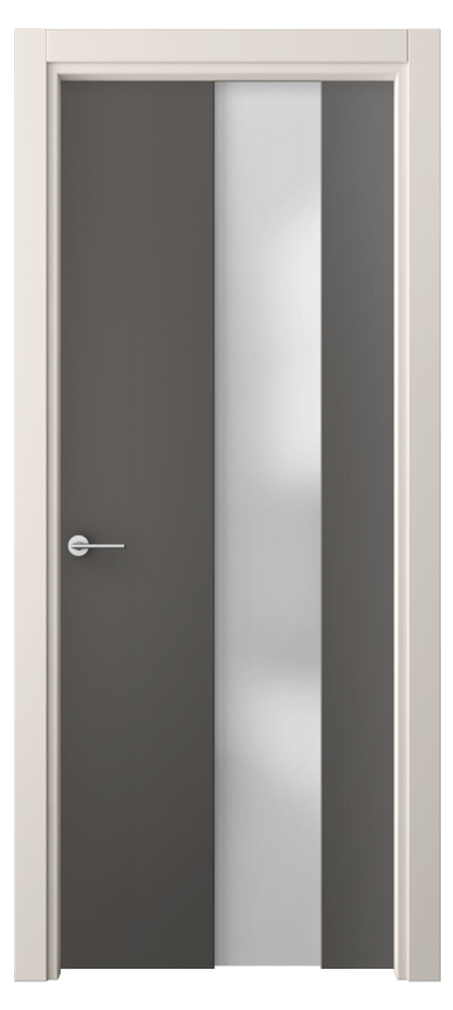 Межкомнатная дверь Freedom 4226 ПЭТ графитовый Сатинированное стекло Цена 30799 ₽ | Volhovec