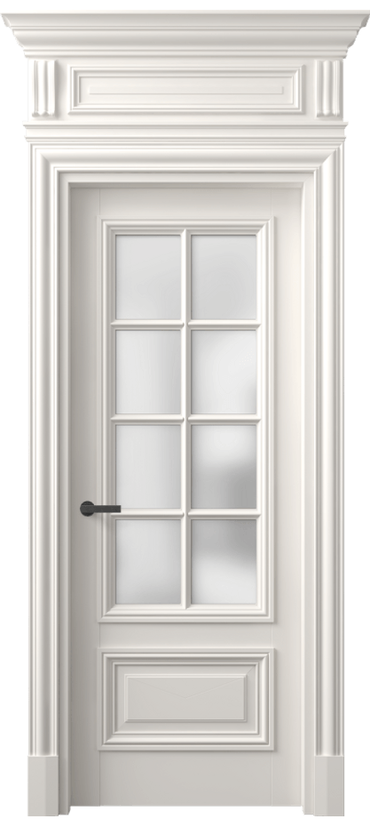 Межкомнатная дверь Antique 7316 Бук пудровый белый Сатинированное стекло Цена 196910 ₽ | Volhovec