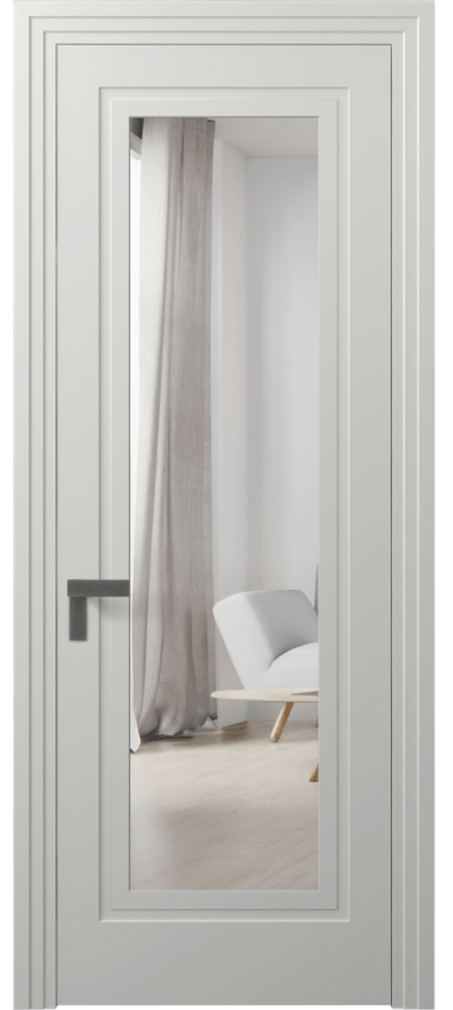 Дверь межкомнатная Rocca 8303 Матовый светло-серый Двустороннее зеркало, триплекс Каскадный компланарный наличник МССР Цена 62319 ₽ Наличники уже входят в базовый комплект. Фабрика дверей Волховец 8 (800) 551 43 19 Межкомнатная дверь Rocca 8303 Матовый светло-серый Двустороннее зеркало, триплекс Цена 62319 ₽ | Volhovec