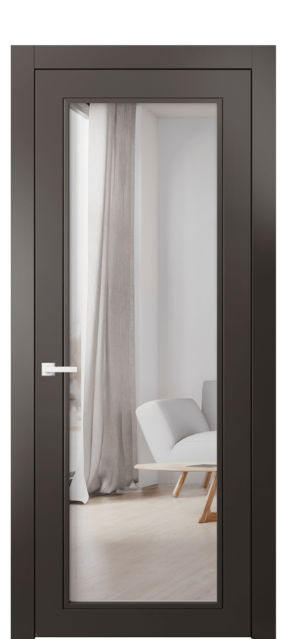 Межкомнатная дверь Neo Classic 8000 Матовый антрацит Двустороннее зеркало, триплекс Цена 64719 ₽ | Volhovec