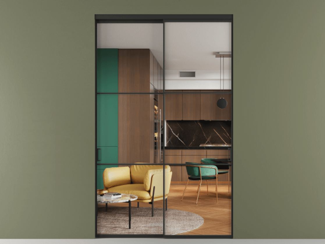 Перегородка Formato внутри проёма двустворчатая АЛПР 040.03 Алюминий Черный Прозрачное стекло "Crystal Vision", калёное. Скрытый короб ЧЕР Цена 205400 ₽ 1. Полотно 2 шт. (800/2100 мм)
2. Комплект установки раздвижной системы
3. Базовый комплект фурнитуры
4.Ручка RONDO. Фабрика дверей Волховец 8 (800) 551 43 19 Перегородка Formato внутри проёма двустворчатая АЛПР 040.03 Алюминий Черный Прозрачное стекло "Crystal Vision", калёное Цена 205400 ₽ | Volhovec