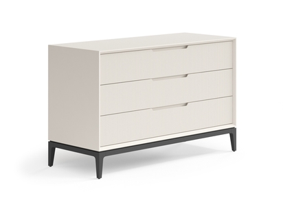 Мебель Комод Velvet 3 ящика. Цвет Матовый облачно-серый. Материал Гладкая эмаль. Коллекция Комод Velvet 3 ящика. Картинка.