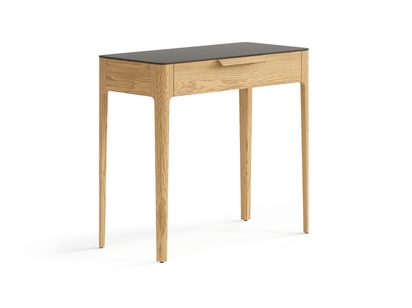 Мебель Консоль Piega 1 ящик. Цвет Дуб пшеничный матовый. Материал Массив дуба матовый. Коллекция Консоль Piega 1 ящик. Картинка.