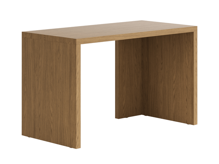 Мебель Стол Module письменный с двумя опорами. Цвет Торфяной дуб. Материал Ламинатин. Коллекция Стол Module письменный с двумя опорами. Картинка.