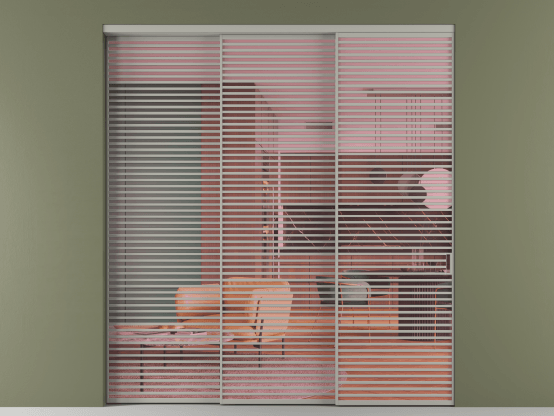 Алюминевая перегородка АЛПР 040.07_АНСР_ПРОЗ РОЗ_new. Цвет Алюминий нейтральный серый. Материал Алюминий в эмали. Коллекция Перегородка Formato внутри проёма 3 створки с синхронным механизмом. Фото. Алюминевая перегородка АЛПР 040.07_АНСР_ПРОЗ РОЗ_new. Цвет Алюминий нейтральный серый. Материал Алюминий в эмали. Коллекция Перегородка Formato внутри проёма 3 створки с синхронным механизмом. Картинка.