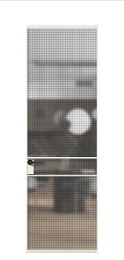 Дверь межкомнатная АЛПЛ040.02 АССР MS. Цвет Алюминий светло-серый. Материал Алюминий в эмали. Коллекция Formato. Картинка.