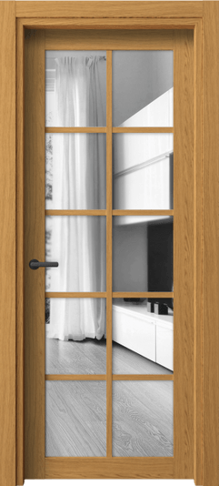 Дверь межкомнатная 2106 ВНД ДВ ЗЕР. Цвет Ванильный дуб. Материал Ламинатин. Коллекция Neo. Картинка.