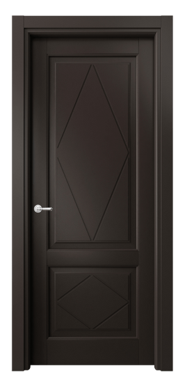 Дверь межкомнатная 6343 БАН. Цвет Бук антрацит. Материал Массив бука эмаль. Коллекция Toscana Rombo. Картинка.