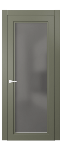 Дверь межкомнатная 8000 МОТ СЕР САТ. Цвет Матовый оливковый тёмный. Материал Гладкая эмаль. Коллекция Neo Classic. Картинка.
