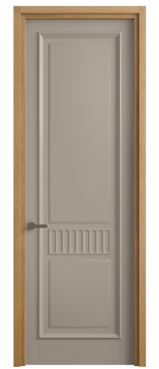 Дверь межкомнатная 6707 МБСК. Цвет Матовый бисквитный. Материал Гладкая эмаль. Коллекция Шарм. Картинка.
