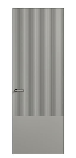 Дверь межкомнатная ПУ 8203 МНСР Матовый нейтральный серый. Цвет Матовый нейтральный серый. Материал Гладкая эмаль. Коллекция Velvet. Картинка.