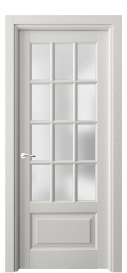 Дверь межкомнатная 0728 ДСР САТ. Цвет Дуб серая эмаль. Материал Массив дуба эмаль. Коллекция Lignum. Картинка.