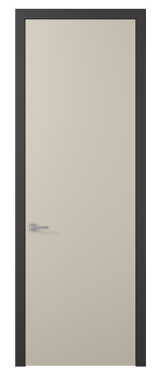 Дверь межкомнатная 0010 МБСР. Цвет Матовый бежево-серый. Материал Гладкая эмаль. Коллекция Planum. Картинка.