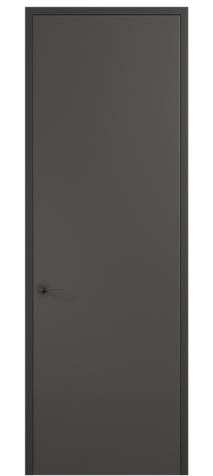 Дверь межкомнатная 0010 АКП ПЭГФ. Цвет ПЭТ графитовый. Материал ПЭТ. Коллекция Планум Про. Картинка.