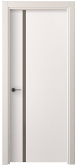 Дверь межкомнатная 4222 ПЭКС БР САТ. Цвет ПЭТ кремово-серый. Материал ПЭТ. Коллекция Freedom. Картинка.