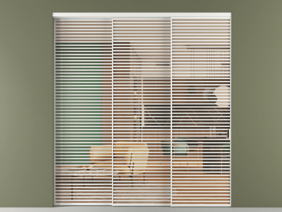 Алюминевая перегородка АЛПР 040.07_АБЛ_ПРОЗ ОРАНЖ_new. Цвет Алюминий белоснежный. Материал Алюминий в эмали. Коллекция Перегородка Formato внутри проёма 3 створки с синхронным механизмом. Фото. Алюминевая перегородка АЛПР 040.07_АБЛ_ПРОЗ ОРАНЖ_new. Цвет Алюминий белоснежный. Материал Алюминий в эмали. Коллекция Перегородка Formato внутри проёма 3 створки с синхронным механизмом. Картинка.