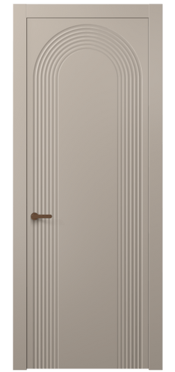 Дверь межкомнатная 8648 МБСК. Цвет Матовый бисквитный. Материал Гладкая эмаль. Коллекция Alba. Картинка.