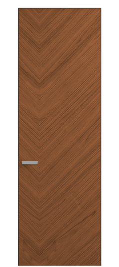Дверь межкомнатная ПУ 0201 ОМДМР Орех медный матовый. Цвет Орех медный матовый рифт. Материал Радиальный шпон Naturwood. Коллекция Rift. Картинка.