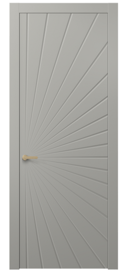 Дверь межкомнатная 8649 МНСР . Цвет Матовый нейтральный серый. Материал Гладкая эмаль. Коллекция Alba. Картинка.