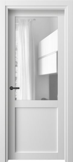 Дверь межкомнатная 2122 БШ ПРОЗ. Цвет Белый шёлк. Материал Ciplex ламинатин. Коллекция Neo. Картинка.