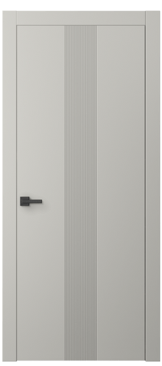 Дверь межкомнатная 8042 МТСР. Цвет Матовый тёплый серый. Материал Гладкая эмаль. Коллекция Linea. Картинка.