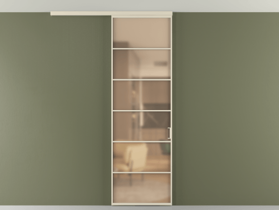 Алюминевая перегородка vd1_04 Алюминий бежево-серый Сатинированное оранжевое стекло, триплекс, 6мм. Цвет Алюминий бежево-серый. Материал Алюминий в эмали. Коллекция Перегородка Formato вдоль стены на потолок 1 створка. Картинка.