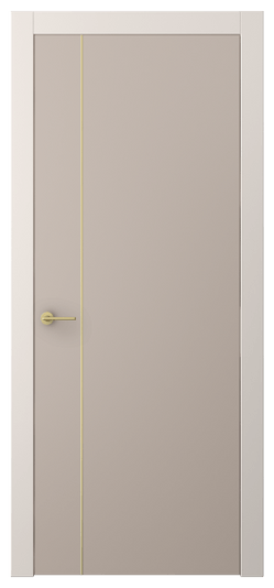 Дверь межкомнатная АКП 4201 ПЭСК. Цвет ПЭТ серо-коричневый . Материал ПЭТ. Коллекция Freedom. Картинка.