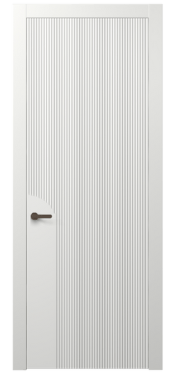 Дверь межкомнатная 8625 МССР. Цвет Матовый светло-серый. Материал Гладкая эмаль. Коллекция Dune. Картинка.