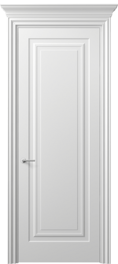 Дверь межкомнатная 8401 МБЛ. Цвет Матовый белоснежный. Материал Гладкая эмаль. Коллекция Mascot. Картинка.
