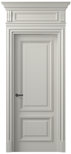 Дверь межкомнатная 7303 БТСР. Цвет Бук тёплый серый. Материал Массив бука эмаль. Коллекция Antique. Картинка.
