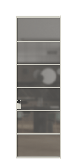 Межкомнатная дверь АЛПЛ040.04 АТСР Серый сатин триплекс. Цвет Алюминий тёплый серый. Материал Алюминий в эмали. Коллекция Formato. Фото. Дверь межкомнатная АЛПЛ040.04 АТСР Серый сатин триплекс. Цвет Алюминий тёплый серый. Материал Алюминий в эмали. Коллекция Formato. Картинка.