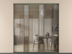 Перегородка Mosaic внутри проёма трёхстворчатая