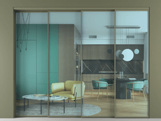 Перегородка Formato внутри проёма телескопик синхро 3