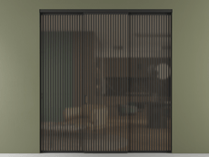 Перегородка Формато внутри проёма 3 створки