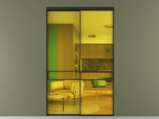 Перегородка Формато внутри проёма 2 створки