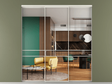 Перегородка Formato внутри проёма 3 створки