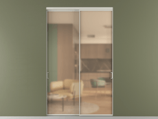 Перегородка Formato внутри проёма 2 створки