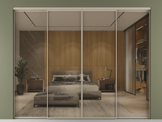 Перегородка Формато внутри проёма 4 створки