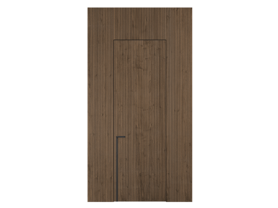 Панели для отделки стен Стеновая панель Фрезерованные Орех умбра матовый. Цвет Орех умбра матовый. Материал Шпон НатурВуд. Коллекция Фрезерованные. Картинка.