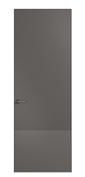 Дверь межкомнатная АКП 8203 МКЛС Матовый классический серый. Цвет Матовый классический серый. Материал Гладкая эмаль. Коллекция Velvet. Картинка.